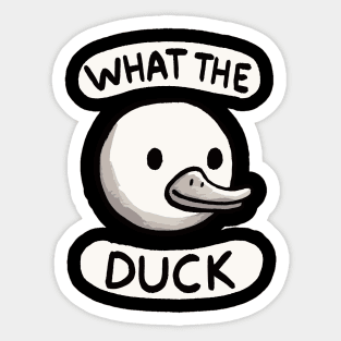 What the Duck (Back Print) Sticker